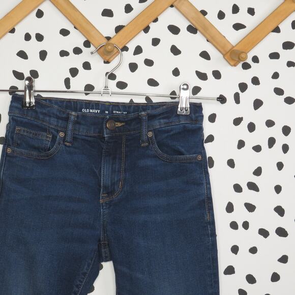 Old Navy Dark Wash Straight Leg Boys Jeans - Picture 2 of 6